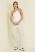 Nulu One-Shoulder Spaghetti-Strap Bodysuit
